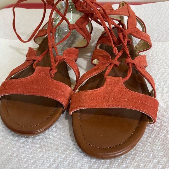 NWOT Sole Society Beirut Gladiator Sandal in Paprika 9 - Picture 5 of 10